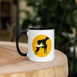 Mug à Intérieur Coloré LA-CHIENNE