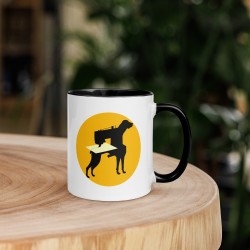 Mug à Intérieur Coloré LA-CHIENNE